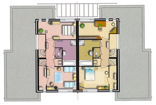 Villa Tampa 1e verdieping